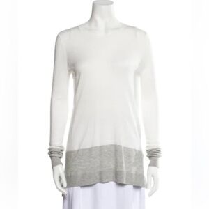 VINCE Lightweight Knit Tunic Sweater‎ Size Small Cashmere Viscose Colour Block